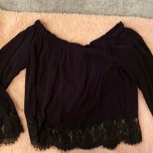 Forever 21 Lace Off the Shoulder Top